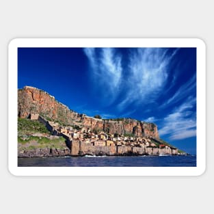 Monemvassia from the sea Sticker